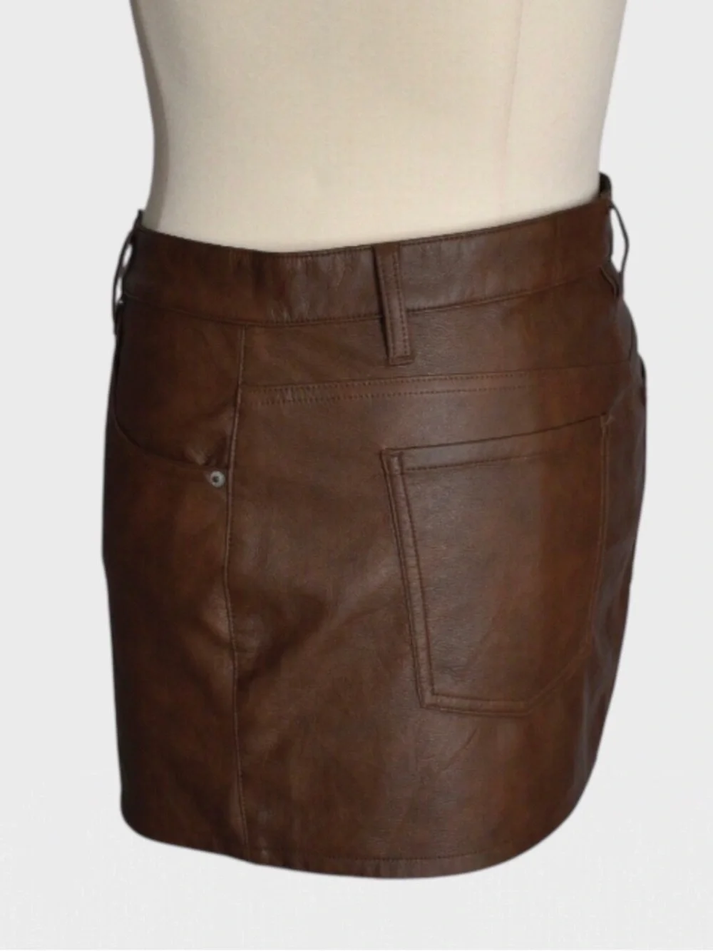 No Boundaries Faux Leather Micro Mini‎ Skirt